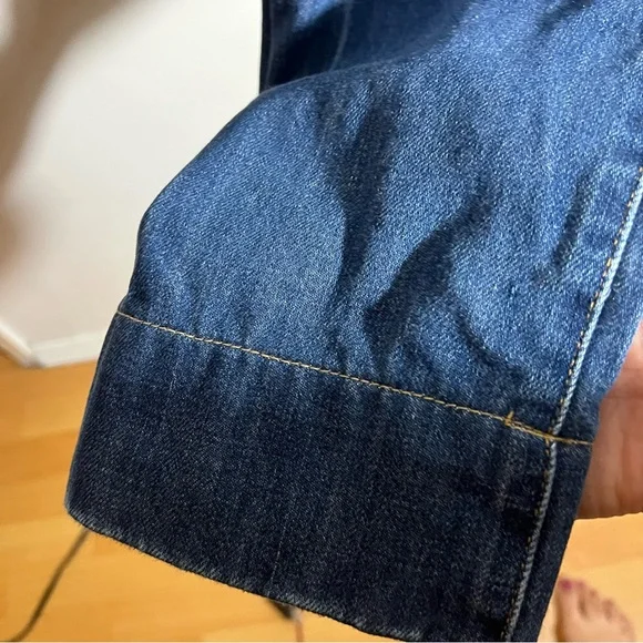 Madewell Superwide-Leg Blue Jeans Softdrape Denim Edition Size 29 NWT